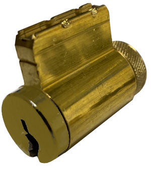 15985SC-04-KD ILCO 5 Pin Key-in-Knob Cylinder in Satin Brass Finish with Schlage C Keyway fits some Patio Doors