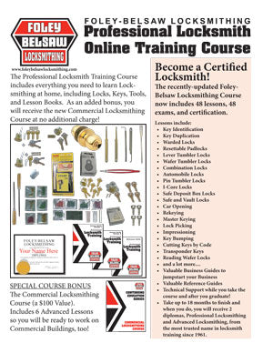 Free Download of Information on the Foley-Belsaw Locksmithing Correspondence Course