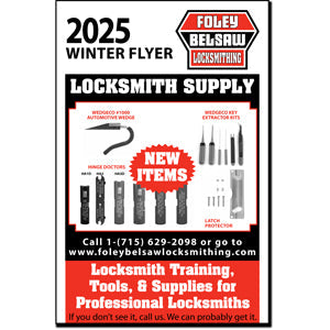 Foley Belsaw Locksmithing 2025 Winter Locksmith Supply Catalog