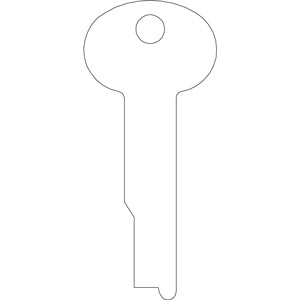 1063B Bag of 10 Flat Steel Keys fits some S&G Locks