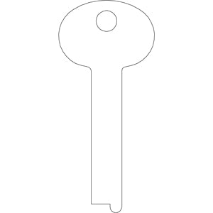 1063E Bag of 10 Flat Steel Keys fits some S&G Locks