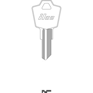 1531 Bag of 10 Nickel Plated Brass Key Blanks fits some ESP and Switch Locks