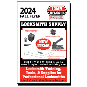 Foley Belsaw Locksmithing Catalog Fall 2024