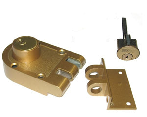 Double Cylinder Surface Mounted Jimmy Proof Lock SC1 535SC-53-41 Angled Strike