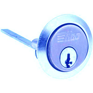 605 Rim Cylinder with Kwikset Keyway, 5 Pin, 03 Silver Finish 605KW-28-41 KD