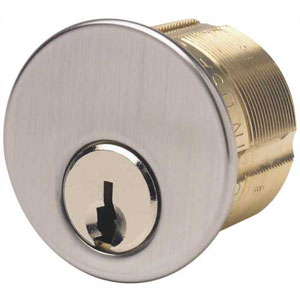 7186GA-26D-KD ILCO 1-1/8" Mortise Cylinder with Sargent LA Keyway Satin Chrome Finish