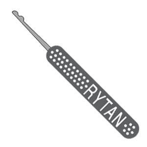 Rytan Slim-Line Standard Gray 1/2 Double Ball Lock Pick SLB-51