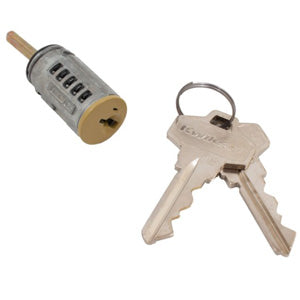 SC1 Keyway Kwikset SmartKey Replacement Cylinder with Gold Finish for Interior Double Cylinder Deadbolts 85170-002
