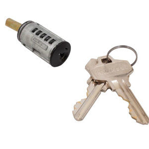 SC1 Keyway Kwikset SmartKey Replacement Cylinder with Black Finish for Exterior Double Cylinder Deadbolts 85170-001