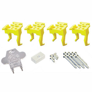 SB1 Storefront Kit with Snap-in Bridges for MS Locks on Narrow-Stile Aluminum Storefront Doors