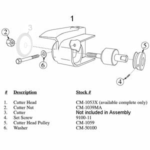 CM-1053X Blitz Cutter Head Assembly for HPC Blitz 1200CMB Machine