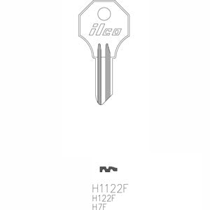 H1122F Y9 Bag of 10 Nickel Plated Brass Key Blanks
