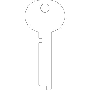 MN3 Bag of 10 Flat Nickel Silver Keys fits some Miles Osborn X4 Safe Deposit Box Locks