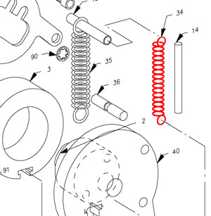 RY2034 Extension Spring for Rytan Punch Machine