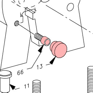 RY9104 Screw Knob Assembly for Rytan Punch Machines