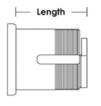 1-1/8" Mortise Cylinder Schlage E Keyway Brown Duranodic Finish 7186SE1-46-KA2