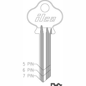 L4 1004A Box of 50 Brass Key Blanks