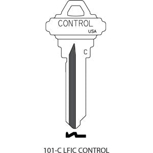101-C LFIC Schlage Control Key Bag of 10 Nickel Silver Key Blanks