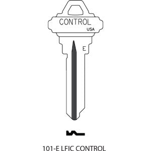 101-E Schlage Control Key Bag of 10 Nickel Silver Key Blanks