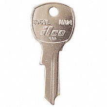 1069L NA14 Bag of 10 Nickel Plated Brass Key Blanks