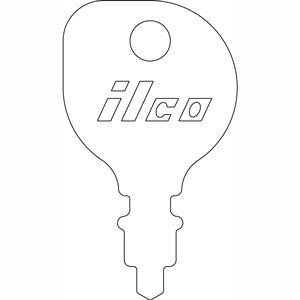 1148 INDAK Pre-cut Key Bag of 10 Nickel Plated Steel Keys