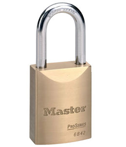 6842 Rekeyable Brass Padlock (Sold Without Cylinder) Rekey to Schlage, Kwikset or Other Lock