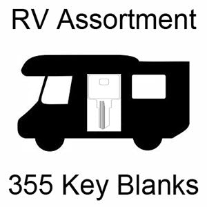 RV Key Blank Assortment 355 key blanks 154-00-8X