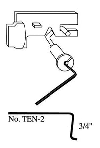 Lever Tumbler Lock Pick/Tension Wrench TEN-2  3/4" Length