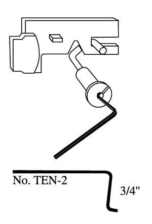 Lever Tumbler Lock Pick/Tension Wrench TEN-2  3/4