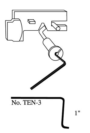 Lever Tumbler Lock Pick/Tension Wrench TEN-3  1
