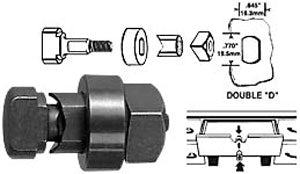 Double D Metal Punch and Die Set for Cam Lock Prep HDPS-4
