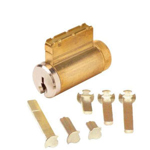 15995SC-26D-KD ILCO Key in Knob Cylinder with Schlage C Keyway Keyed Different Satin Chrome Finish