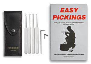 SouthOrd 5 Piece Lock Pick Set with Leather Case PXS-05L