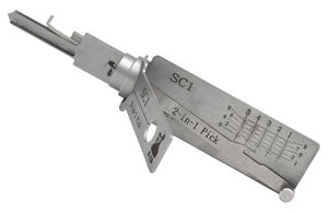 Lishi SC1 2-in-1 Pick and Decoder for Schlage 5 pin Locks with the C keyway