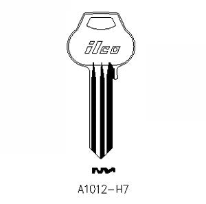 A1012-H7 Bag of 10 Nickel Silver Key Blanks