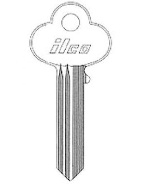 R1001EG CO62 Bag of 10 Nickel Plated Brass Key Blanks