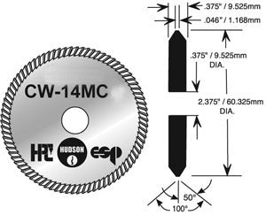 CW-14MC Cutter for HPC Blitz 1200 machines