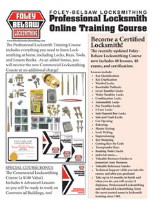 Free Download of Information on the Foley-Belsaw Locksmithing Correspondence Course