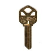 KW1 1176 Bag of 10 Brass Key Blanks - Foley-Belsaw Locksmithing KW1-10 4.00 USD