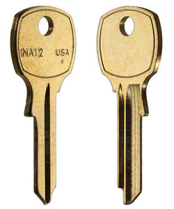 NA12 1069LB Box of 50 Brass Key Blanks