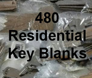Residential House Key Blank Assortment 480 key blanks 153-008X