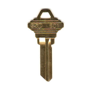 SC1 1145 Bag of 10 Brass Key Blanks