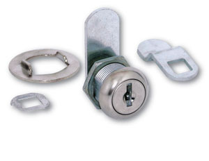 7/16" Cam Lock with Stainless Steel finish ULR437STD KD Keyed Different