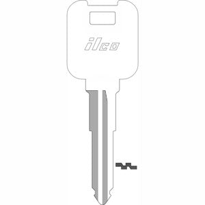 X201 MZ19 Bag of 10 Nickel Plated Brass Key Blanks